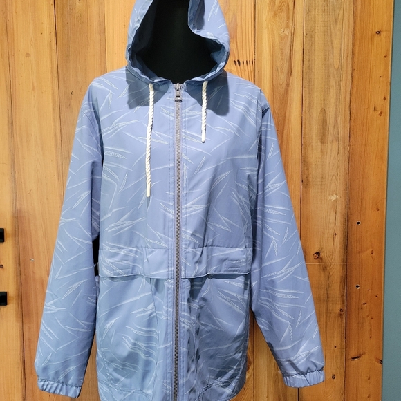 VTG Original Weatherproof Blue Hooded Windbreaker Jacket - Picture 3 of 9